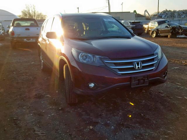 5J6RM4H70DL048469 - 2013 HONDA CR-V EXL MAROON photo 1