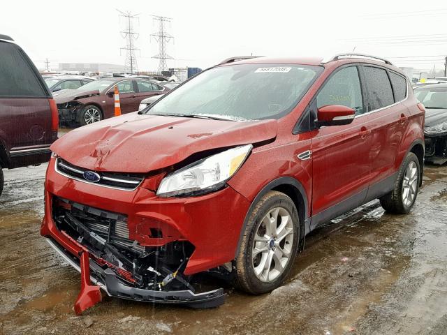 1FMCU9JX4EUC98548 - 2014 FORD ESCAPE TIT RED photo 2