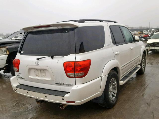 5TDBT48A96S260892 - 2006 TOYOTA SEQUOIA LI WHITE photo 4