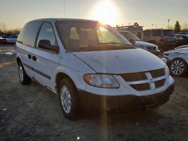 1D4GP21R67B137240 - 2007 DODGE CARAVAN C/ WHITE photo 1