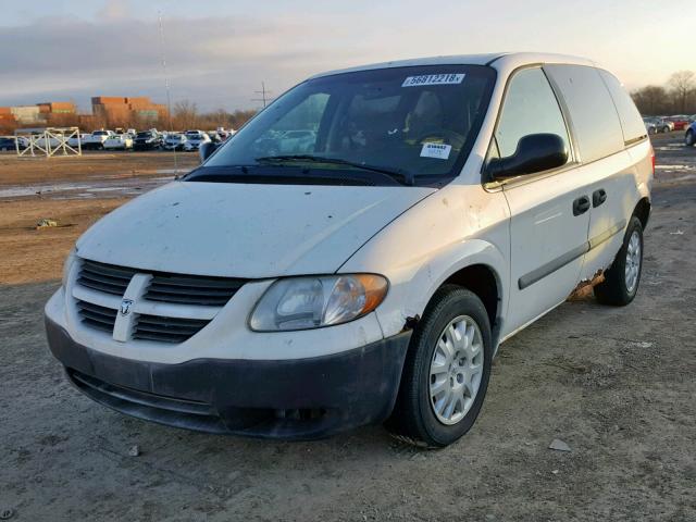 1D4GP21R67B137240 - 2007 DODGE CARAVAN C/ WHITE photo 2