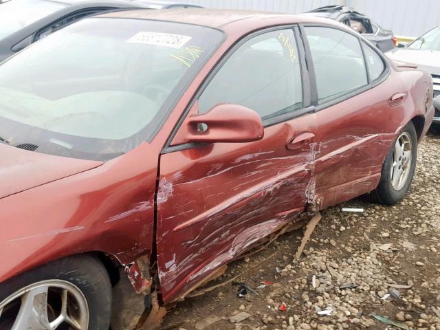 1G2WK52J83F150063 - 2003 PONTIAC GRAND PRIX BURGUNDY photo 10