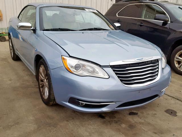 1C3BCBFG8CN158257 - 2012 CHRYSLER 200 LIMITE BLUE photo 1