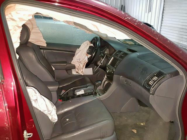 1HGCM66826A065681 - 2006 HONDA ACCORD EX BURGUNDY photo 5