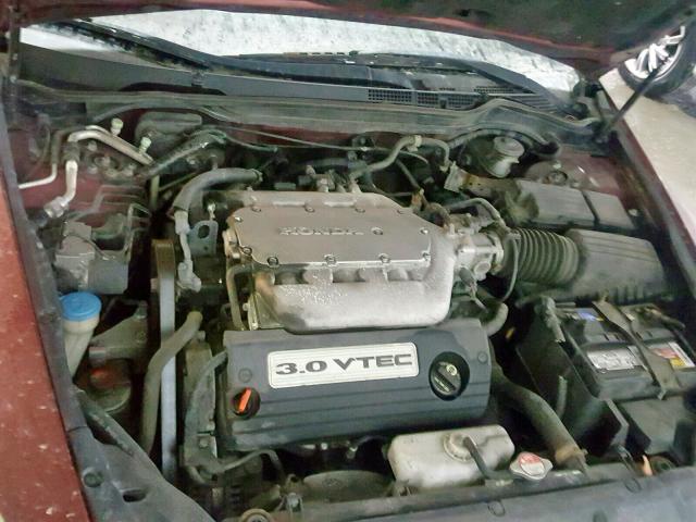 1HGCM66826A065681 - 2006 HONDA ACCORD EX BURGUNDY photo 7