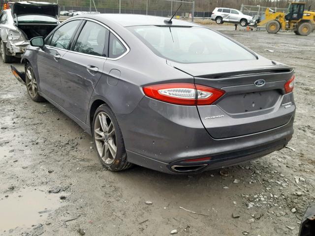 3FA6P0K91DR167755 - 2013 FORD FUSION TIT CHARCOAL photo 3