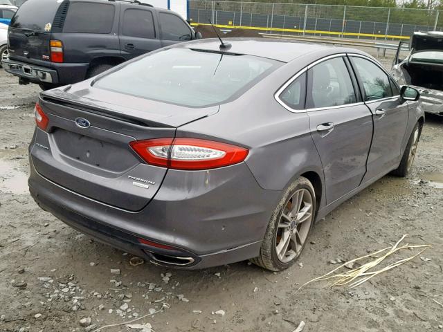 3FA6P0K91DR167755 - 2013 FORD FUSION TIT CHARCOAL photo 4