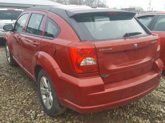 1B3CB4HA0AD607863 - 2010 DODGE CALIBER SX RED photo 3