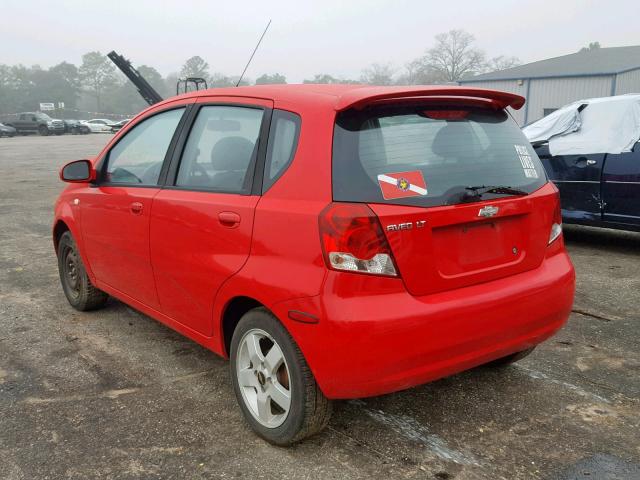 KL1TG66666B619682 - 2006 CHEVROLET AVEO LT RED photo 3