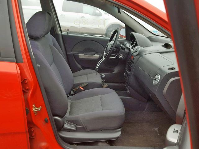 KL1TG66666B619682 - 2006 CHEVROLET AVEO LT RED photo 5