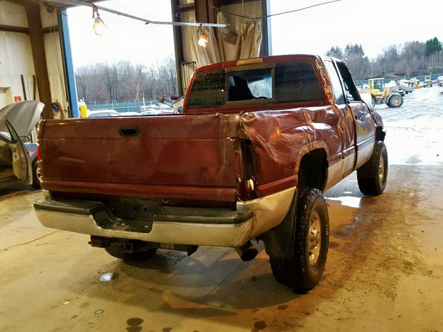 3B7KF236X1G820389 - 2001 DODGE RAM 2500 MAROON photo 4