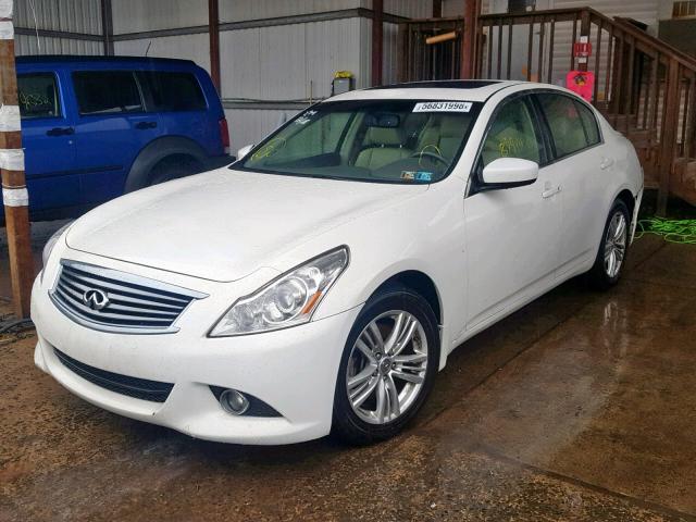 JN1CV6AR9CM674730 - 2012 INFINITI G37 WHITE photo 2