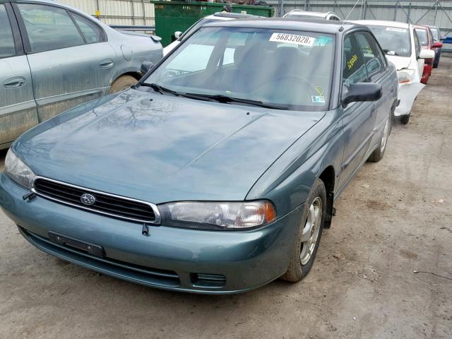 4S3BD4353T7211359 - 1996 SUBARU LEGACY L GREEN photo 2