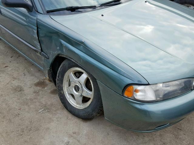 4S3BD4353T7211359 - 1996 SUBARU LEGACY L GREEN photo 9