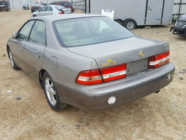 JT8BF28G510325442 - 2001 LEXUS ES 300 GRAY photo 3