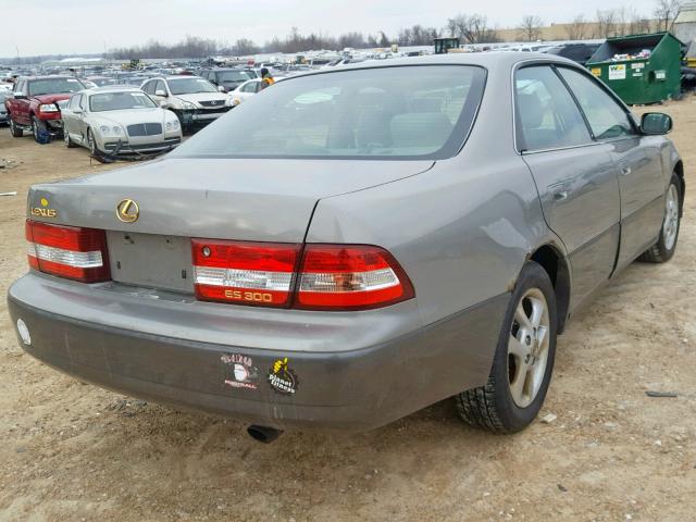 JT8BF28G510325442 - 2001 LEXUS ES 300 GRAY photo 4