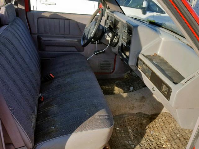 1B7FL26X3TS614714 - 1996 DODGE DAKOTA RED photo 5