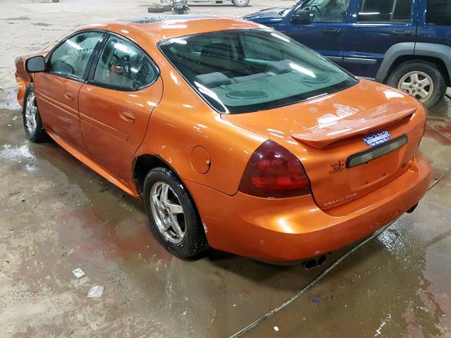 2G2WS522441261176 - 2004 PONTIAC GRAND PRIX ORANGE photo 3