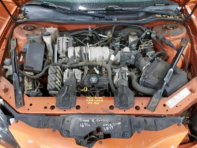 2G2WS522441261176 - 2004 PONTIAC GRAND PRIX ORANGE photo 7