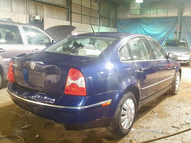 WVWMD63B73E403373 - 2003 VOLKSWAGEN PASSAT GL BLUE photo 4