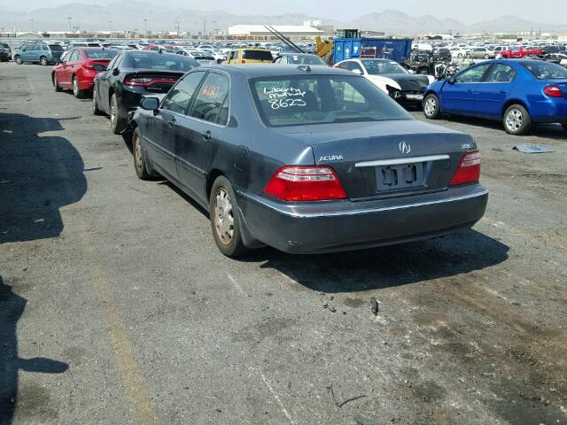 JH4KA96674C001879 - 2004 ACURA 3.5RL BLUE photo 3