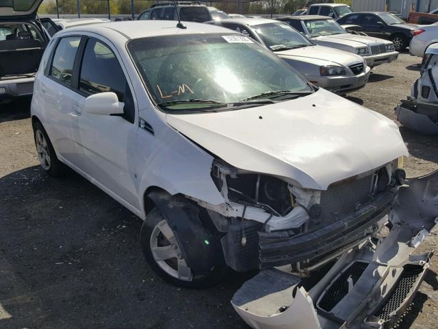 KL1TD66E09B660720 - 2009 CHEVROLET AVEO LS WHITE photo 1