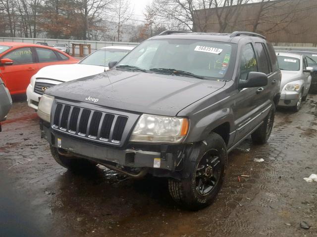 1J4GW48S74C328881 - 2004 JEEP GRAND CHER GRAY photo 2