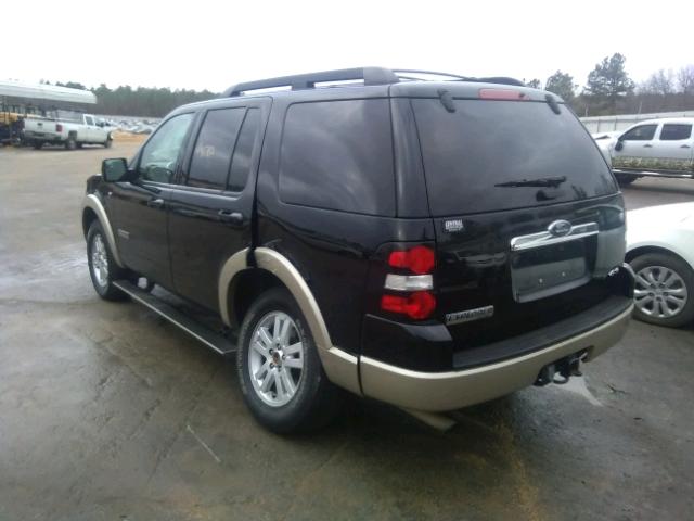 1FMEU74848UA70166 - 2008 FORD EXPLORER E BLACK photo 3