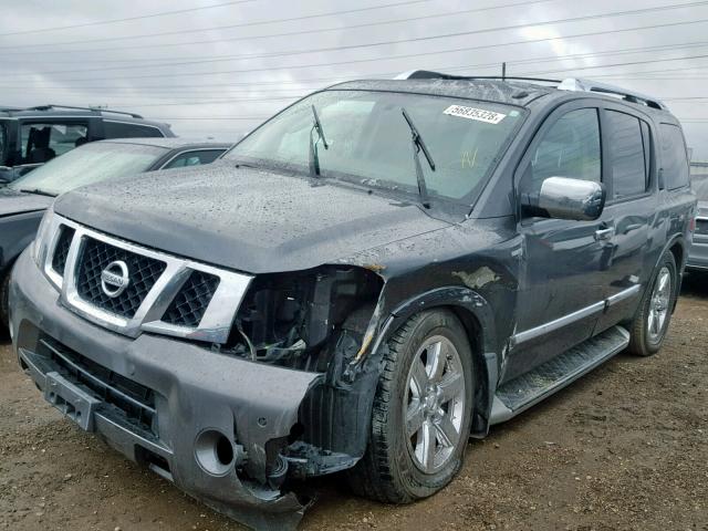 5N1AA0NE8CN616098 - 2012 NISSAN ARMADA SV GRAY photo 2