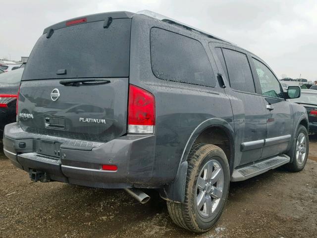 5N1AA0NE8CN616098 - 2012 NISSAN ARMADA SV GRAY photo 4