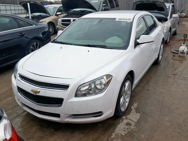 1G1ZH57BX9F135090 - 2009 CHEVROLET MALIBU 1LT WHITE photo 2