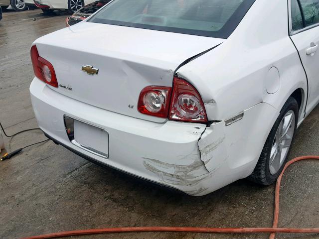 1G1ZH57BX9F135090 - 2009 CHEVROLET MALIBU 1LT WHITE photo 9