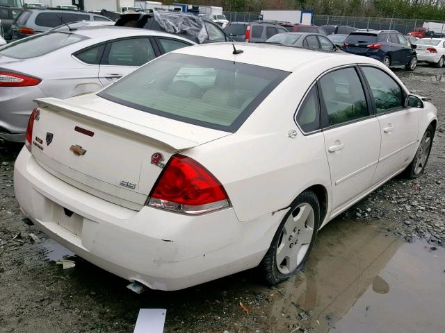 2G1WD58C169324558 - 2006 CHEVROLET IMPALA SUP Ақ фото 4