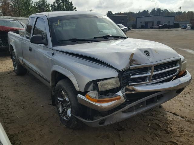 1D7GL42N34S750918 - 2004 DODGE DAKOTA SLT SILVER photo 1