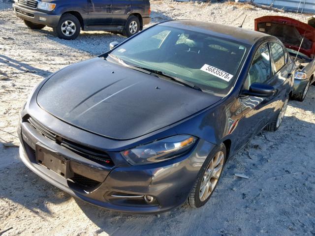 1C3CDFBA5DD298705 - 2013 DODGE DART SXT GRAY photo 2