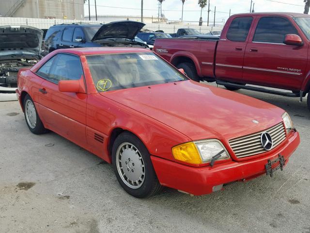 WDBFA66E3MF020516 - 1991 MERCEDES-BENZ 500 SL RED photo 1