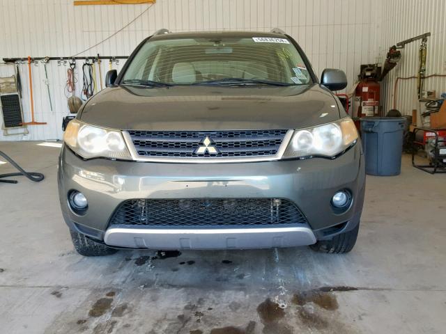 JA4MS41X58Z003881 - 2008 MITSUBISHI OUTLANDER GRAY photo 9