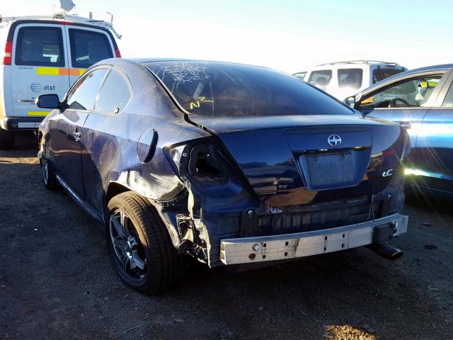 JTKDE177X70153788 - 2007 TOYOTA SCION TC ლურჯი ფოტო 3