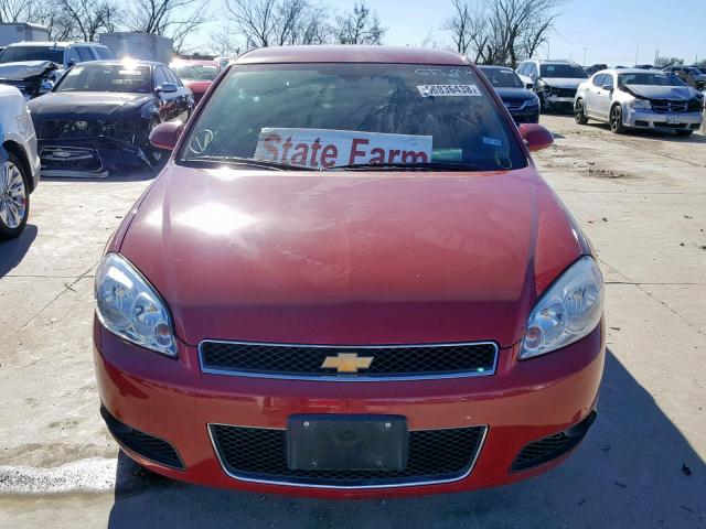 2G1WD58C281266431 - 2008 CHEVROLET IMPALA SUP RED photo 9