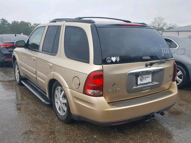 5GADS13S752299580 - 2005 BUICK RAINIER CX GOLD photo 3