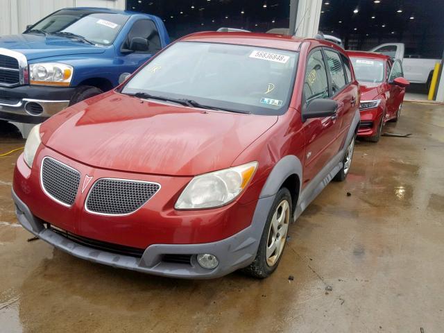 5Y2SM65866Z437598 - 2006 PONTIAC VIBE MAROON photo 2