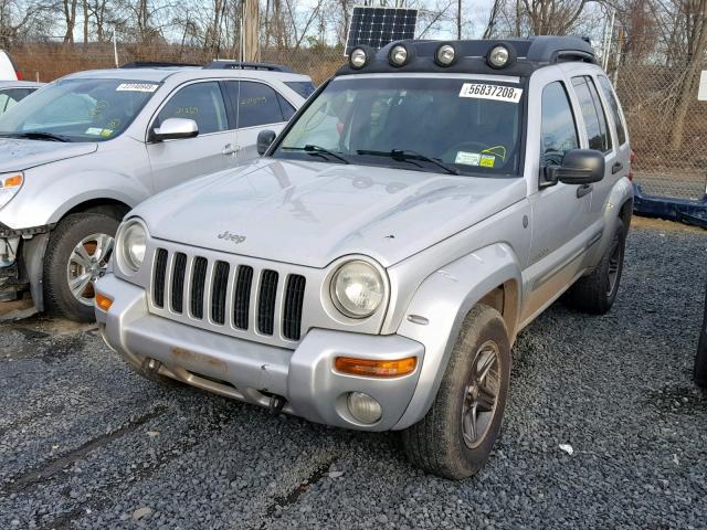 1J4GL38K54W162023 - 2004 JEEP LIBERTY RE SILVER photo 2