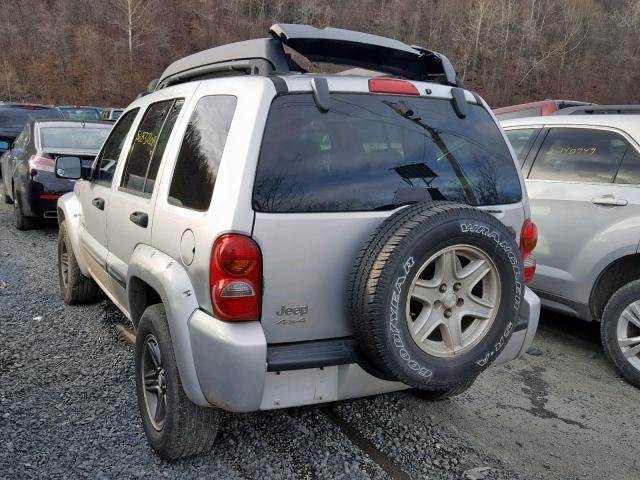 1J4GL38K54W162023 - 2004 JEEP LIBERTY RE SILVER photo 3