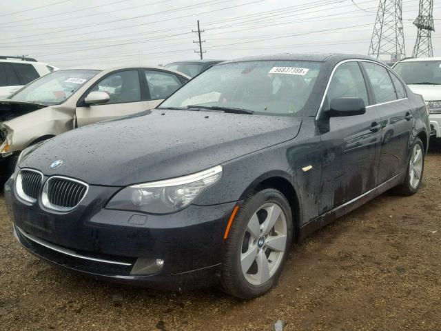 WBANV13528CZ50923 - 2008 BMW 528 XI BLACK photo 2