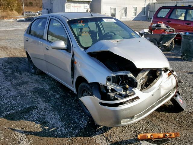 KL1TD52614B201682 - 2004 CHEVROLET AVEO SILVER photo 1