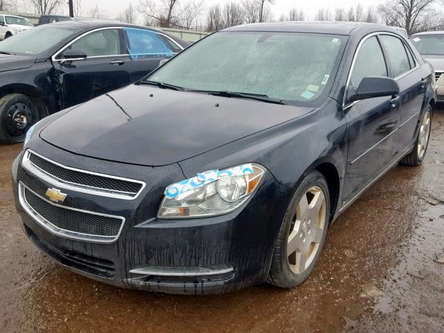 1G1ZJ577494210460 - 2009 CHEVROLET MALIBU 2LT BLACK photo 2