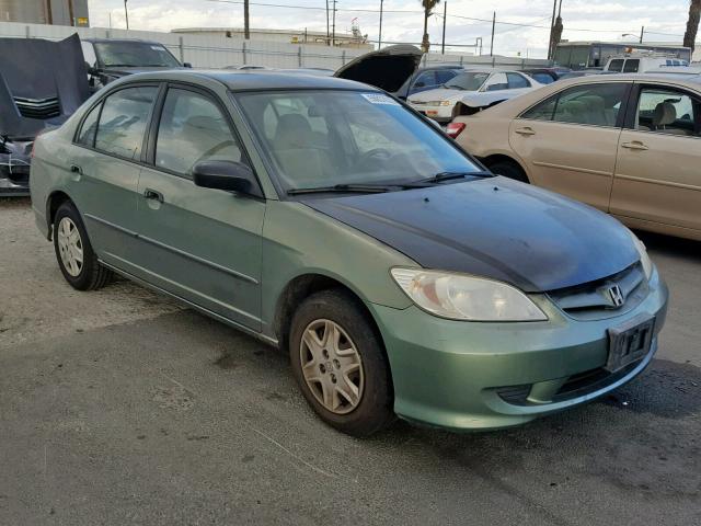 2HGES15174H501140 - 2004 HONDA CIVIC DX GREEN photo 1