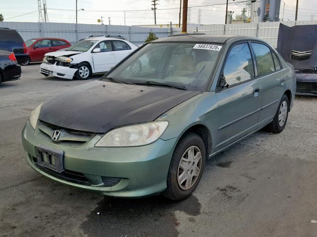 2HGES15174H501140 - 2004 HONDA CIVIC DX GREEN photo 2