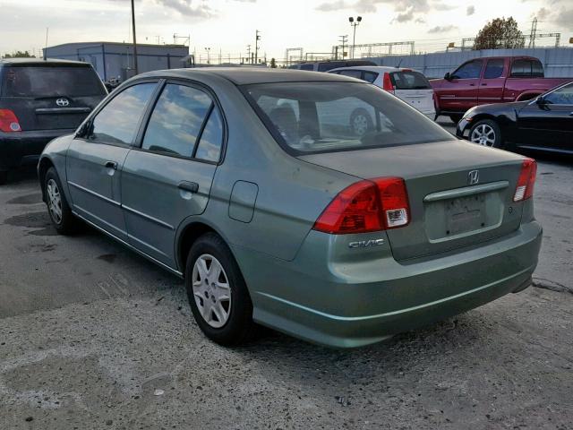 2HGES15174H501140 - 2004 HONDA CIVIC DX GREEN photo 3