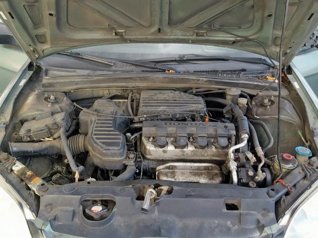 2HGES15174H501140 - 2004 HONDA CIVIC DX GREEN photo 7